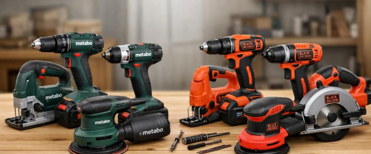 découvrez notre guide complet comparant les outils électroportatifs metabo et black+decker pour choisir l'équipement idéal pour vos travaux à la maison, alliant performance et fiabilité.