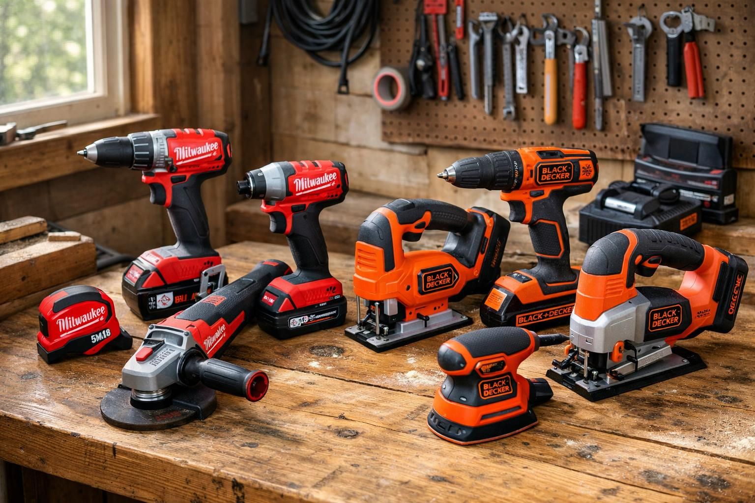 comparez milwaukee et black+decker pour choisir les meilleurs outils électroportatifs adaptés à la rénovation de votre maison. découvrez leurs performances, durabilité et prix.