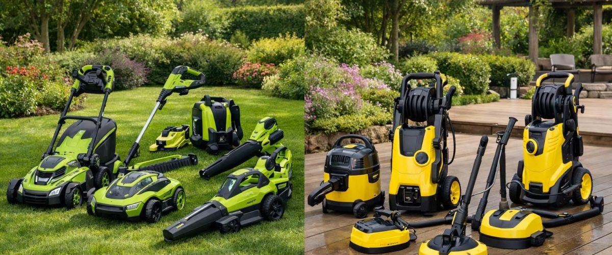 découvrez une comparaison complète entre ryobi et karcher, les meilleurs outils pour le jardinage et l'entretien extérieur en 2026, afin de choisir l'équipement idéal pour vos besoins.