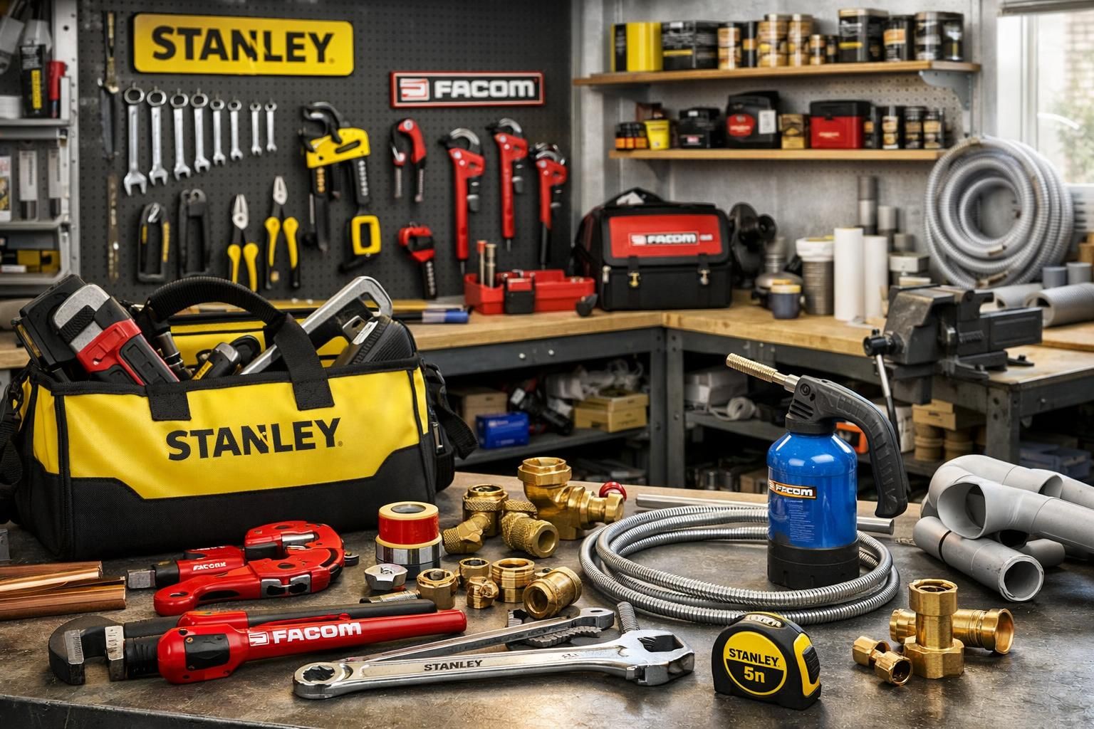 découvrez les avantages des outillages manuels stanley et facom pour vos petits travaux de plomberie et choisissez l'outil le mieux adapté à vos besoins.